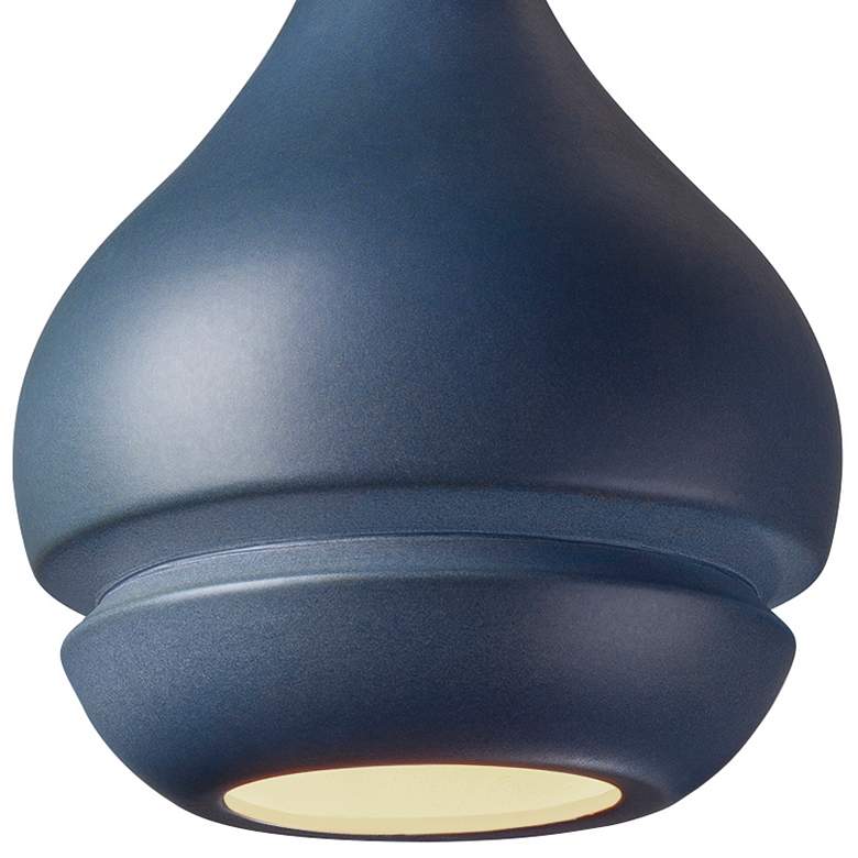 Image 2 Radiance 8" Wide Antique Brass Midnight Arabesque White Cord LED Penda more views