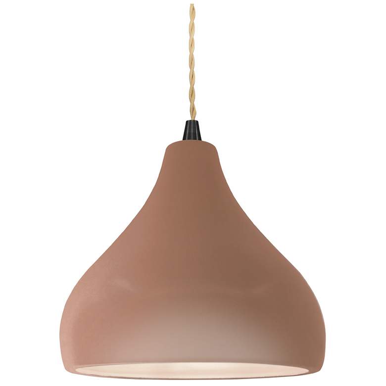 Image 1 Radiance 8"W Adobe Frame Matte Black Small Droplet Beige Twisted Penda