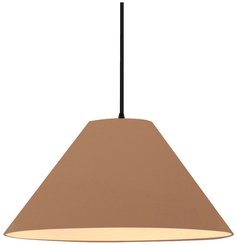 Thumbnail1 of Radiance Avola 15"W Adobe, Matte Black LED Pendant - Rigid Stem