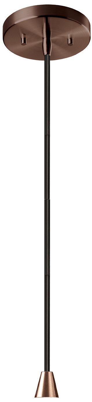 Image 2 Radiance Avola 15"W Cerise, Dark Bronze LED Pendant - Rigid Stem more views