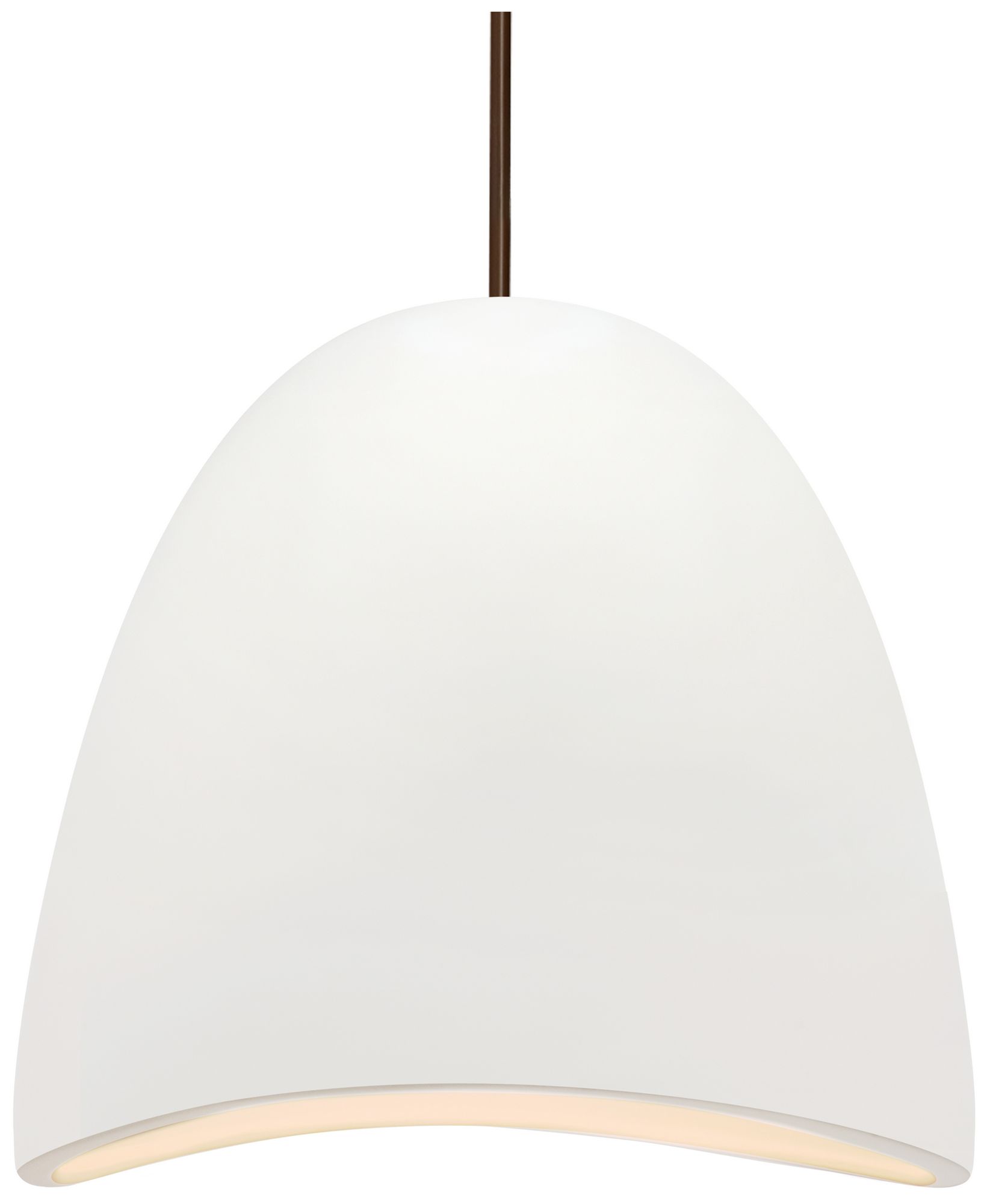 Image 2 Radiance Brisa 12.5" Wide Bisque LED Pendant With Rigid Stem Made to O more views