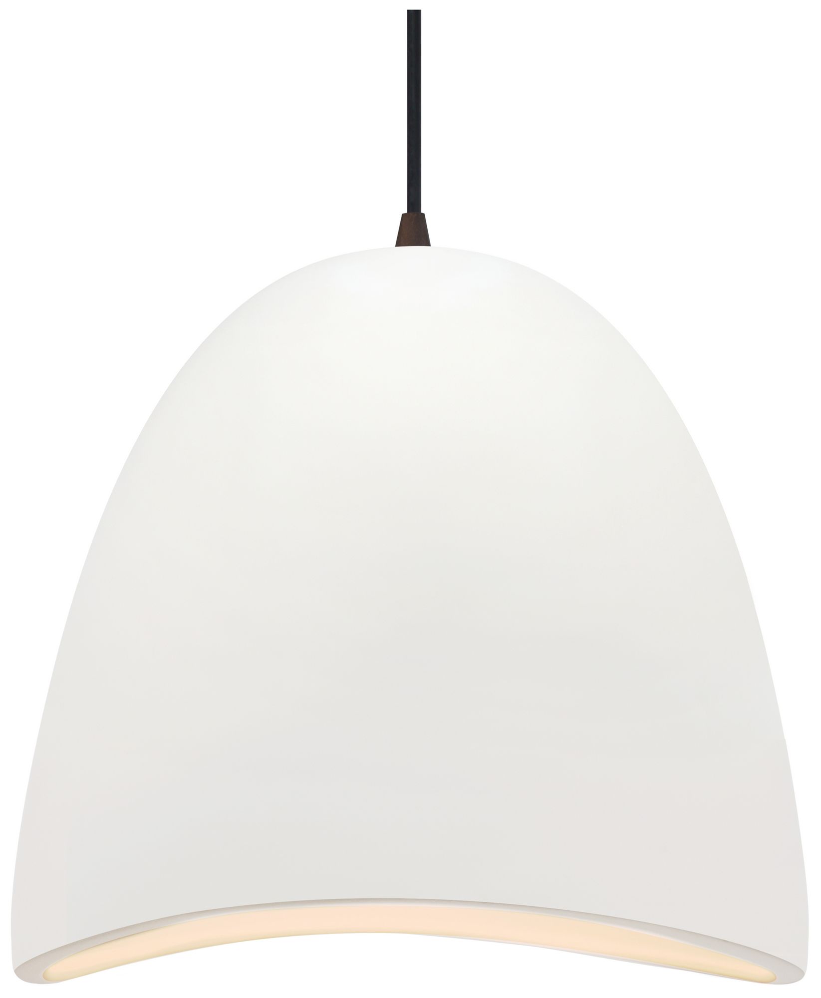 Image 2 Radiance Brisa 12.5" Wide Bisque LED Pendant With Black Cord Made to Order more views