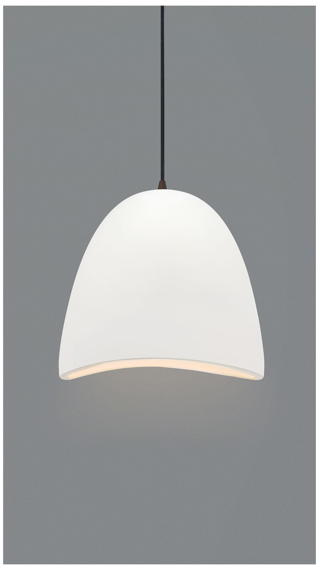 Image 5 Radiance Brisa 12.5" Wide Bisque LED Pendant With Black Cord Made to Order more views