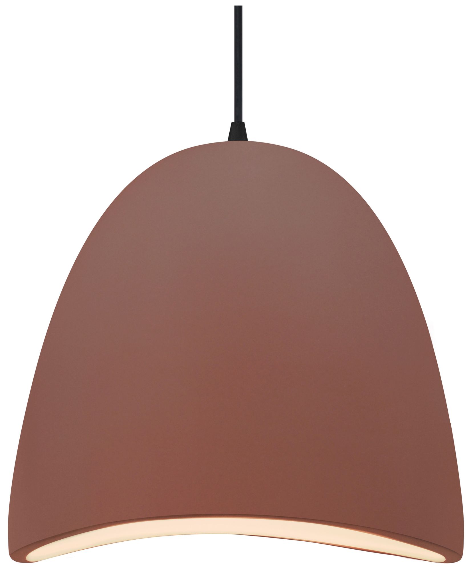 Image 2 Radiance Brisa 12.5" Wide Canyon Clay LED Pendant With Black Cord more views