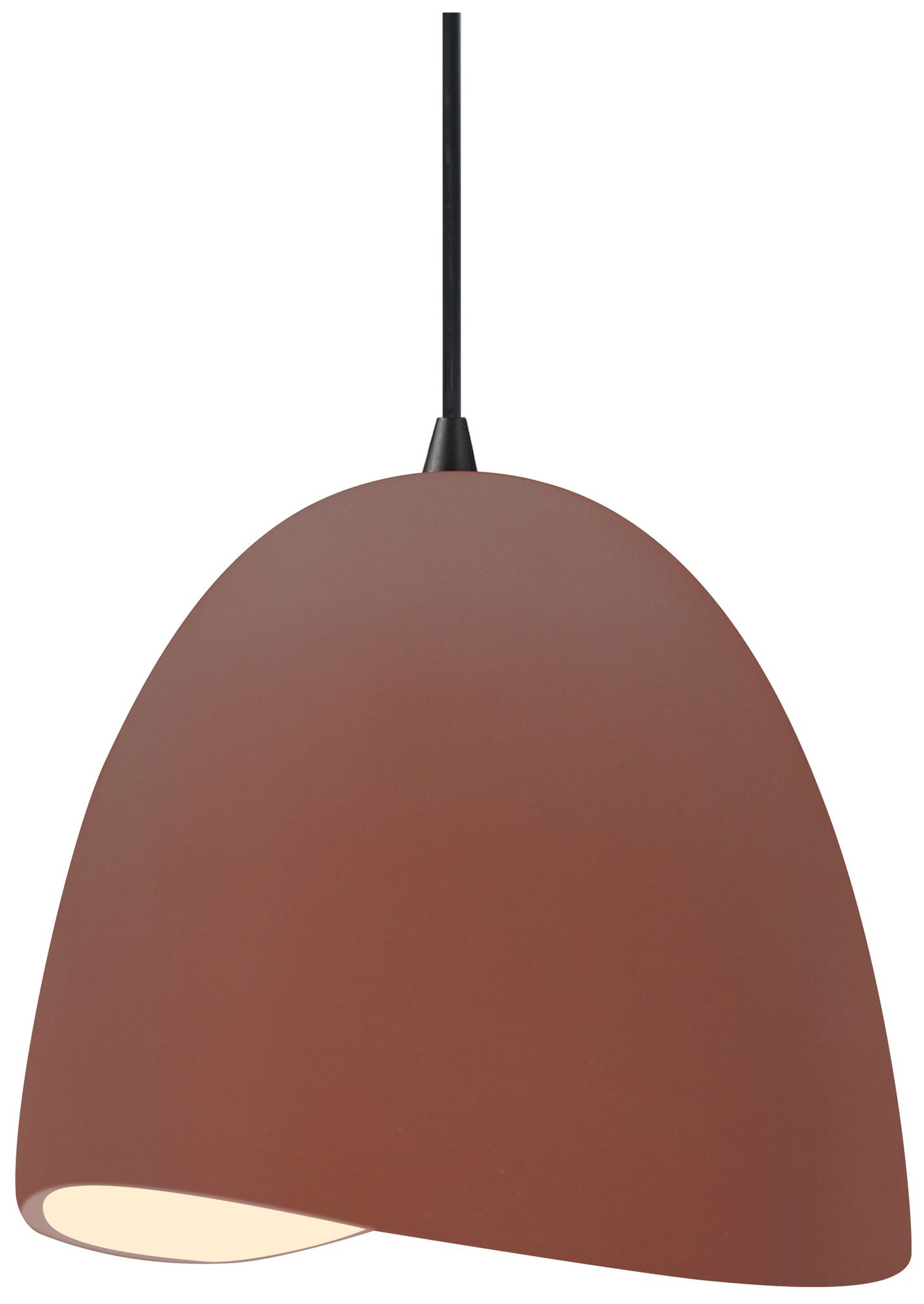 Image 2 Radiance Brisa 9" Wide Canyon Clay Pendant With Black Cord more views