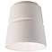 Radiance Ceramic Cone 7.5" Bisque LED Flush Mount