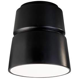 Image1 of Radiance Ceramic Cone 7.5" Carbon Matte Black LED Flush Mount