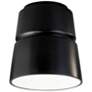 Radiance Ceramic Cone 7.5" Carbon Matte Black LED Flush Mount