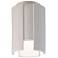 Radiance Ceramic Stagger 6.25" Bisque LED Flush Mount