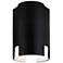 Radiance Ceramic Stagger 6.25" Carbon Matte Black LED Flush Mount