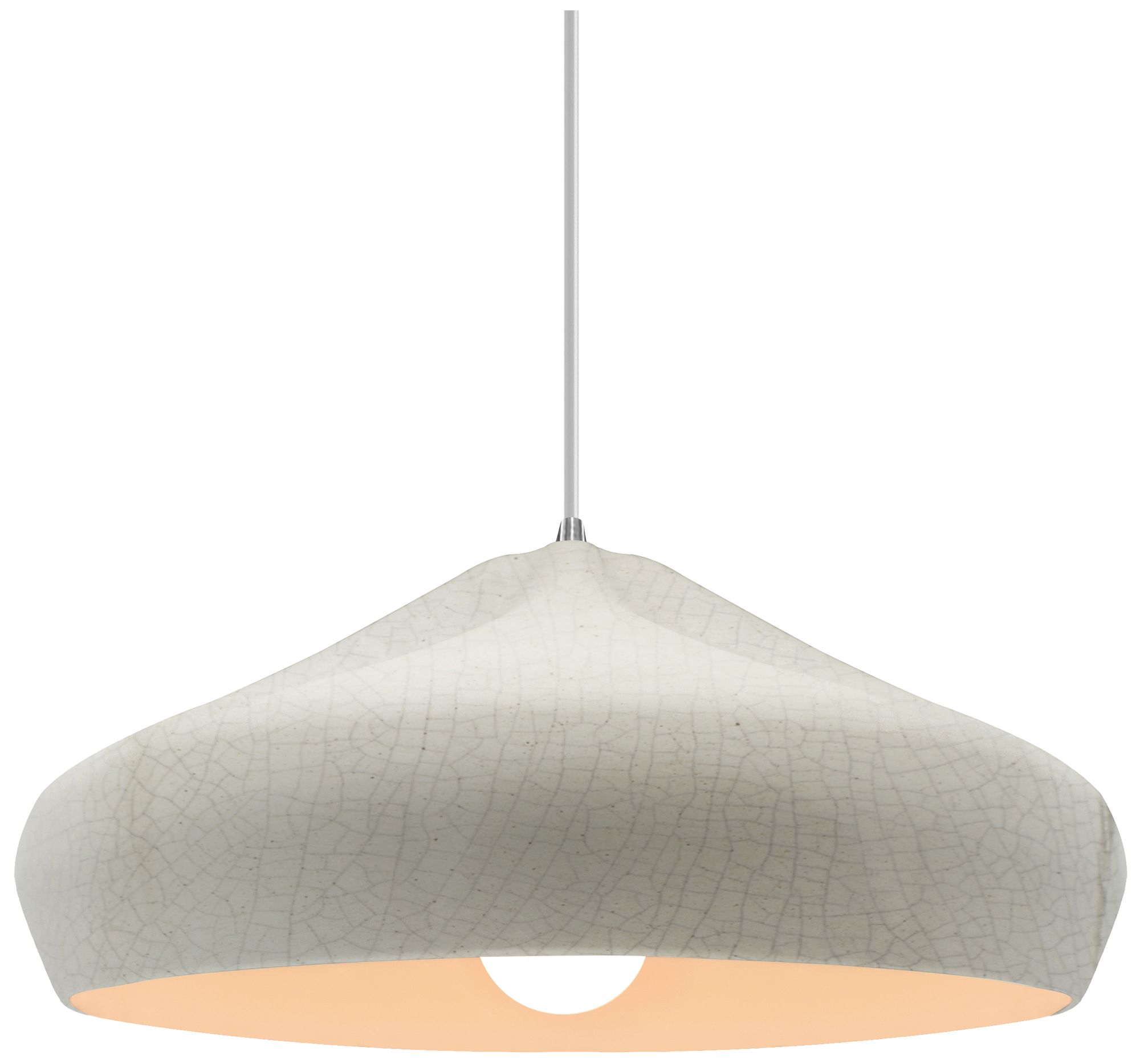 Radiance Crease 15.25"W Cerise, Antique Brass Pendant - Beige Twist Cord