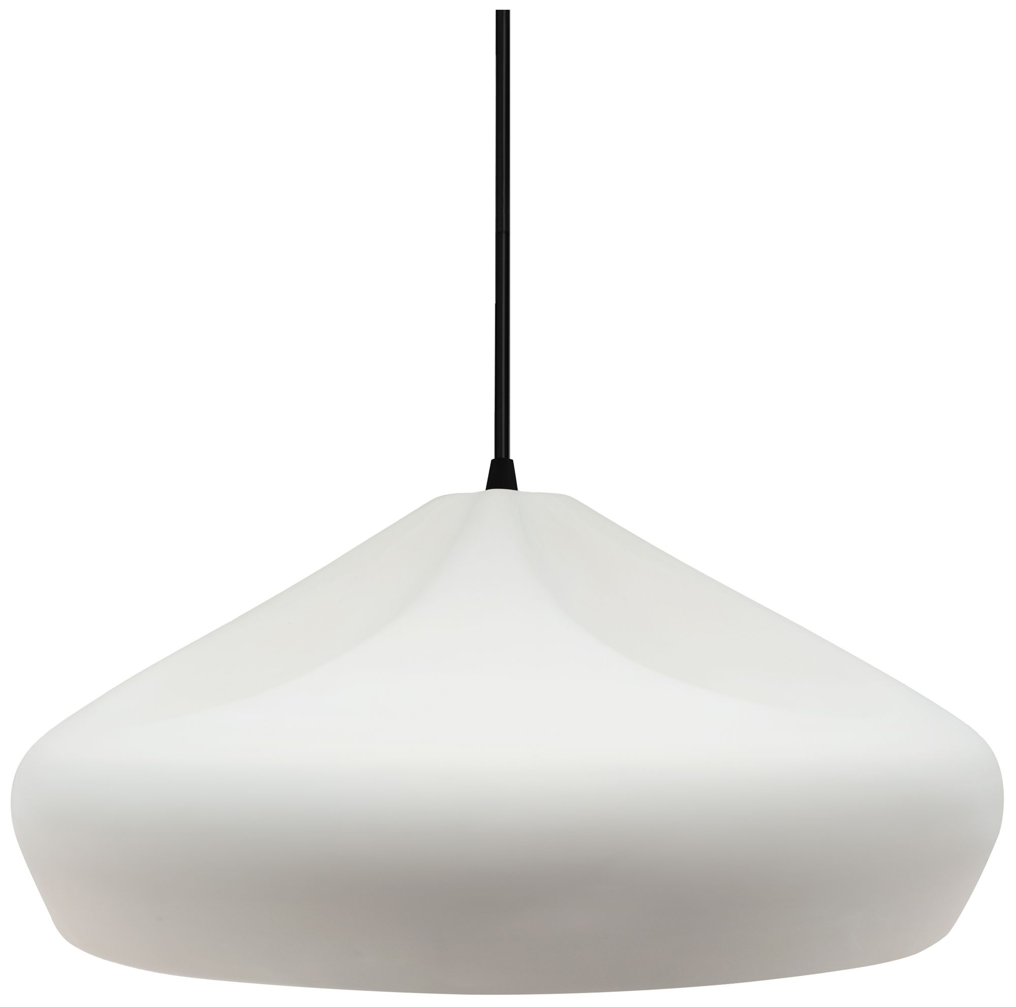 Radiance Crease 15.25" Wide Bisque LED Pendant With Black Cord