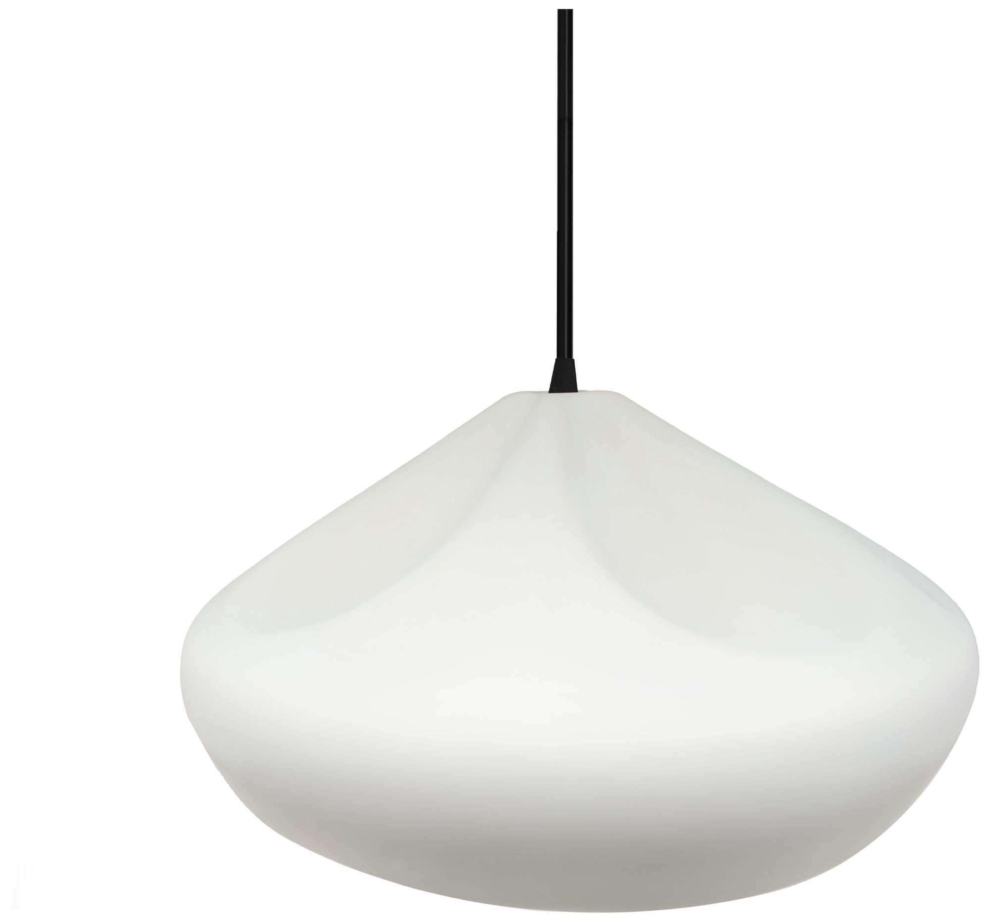 Image 3 Radiance Crease 15.25" Wide Bisque Pendant With Black Cord more views