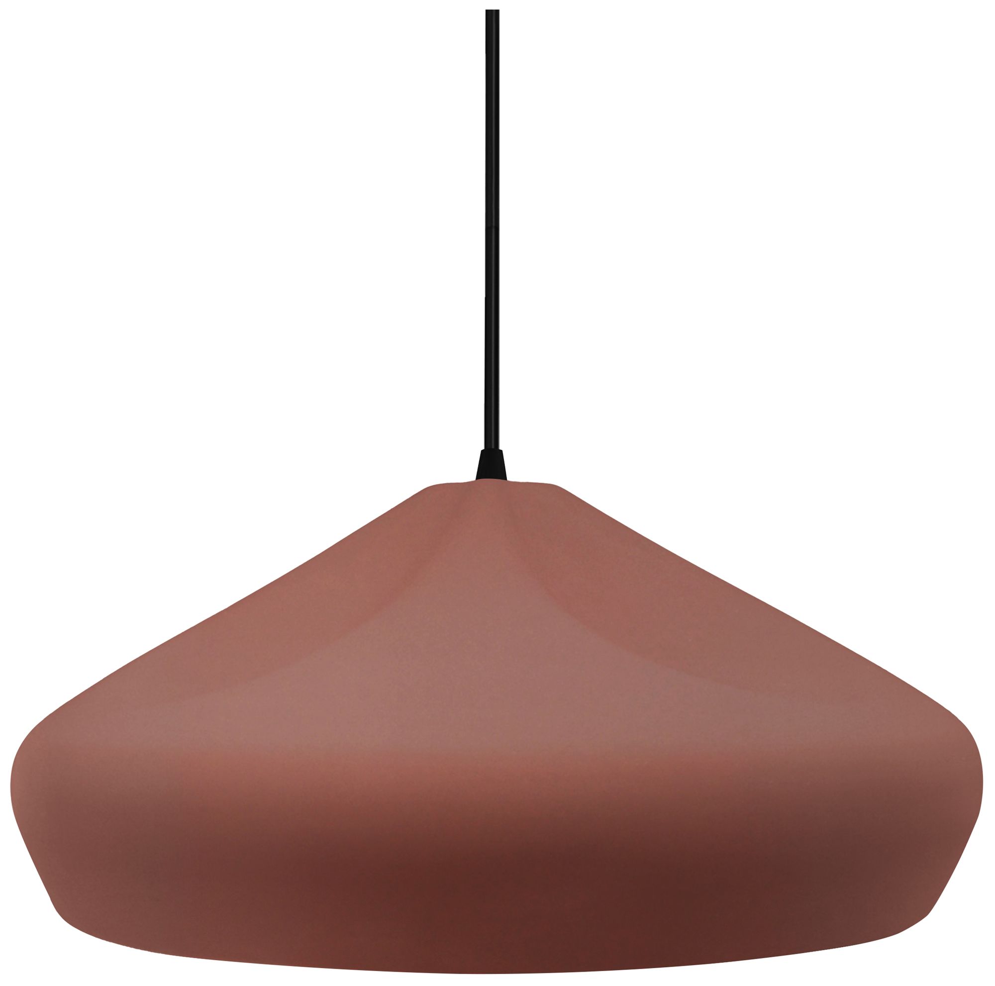 Radiance Crease 15.25" Wide Canyon Clay LED Pendant With Black Cord