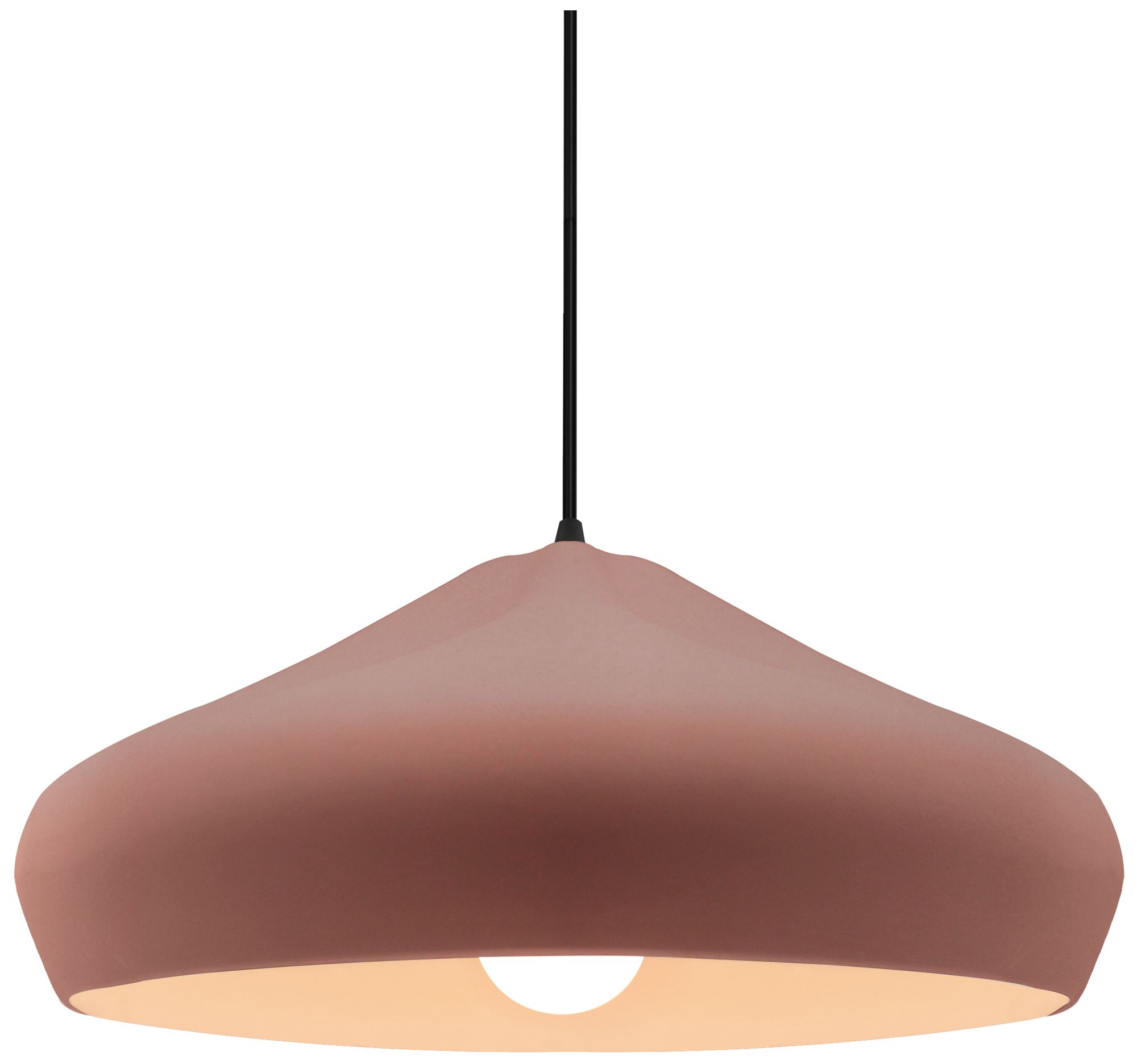 Image 2 Radiance Crease 15.25" Wide Canyon Clay LED Pendant With Black Cord more views