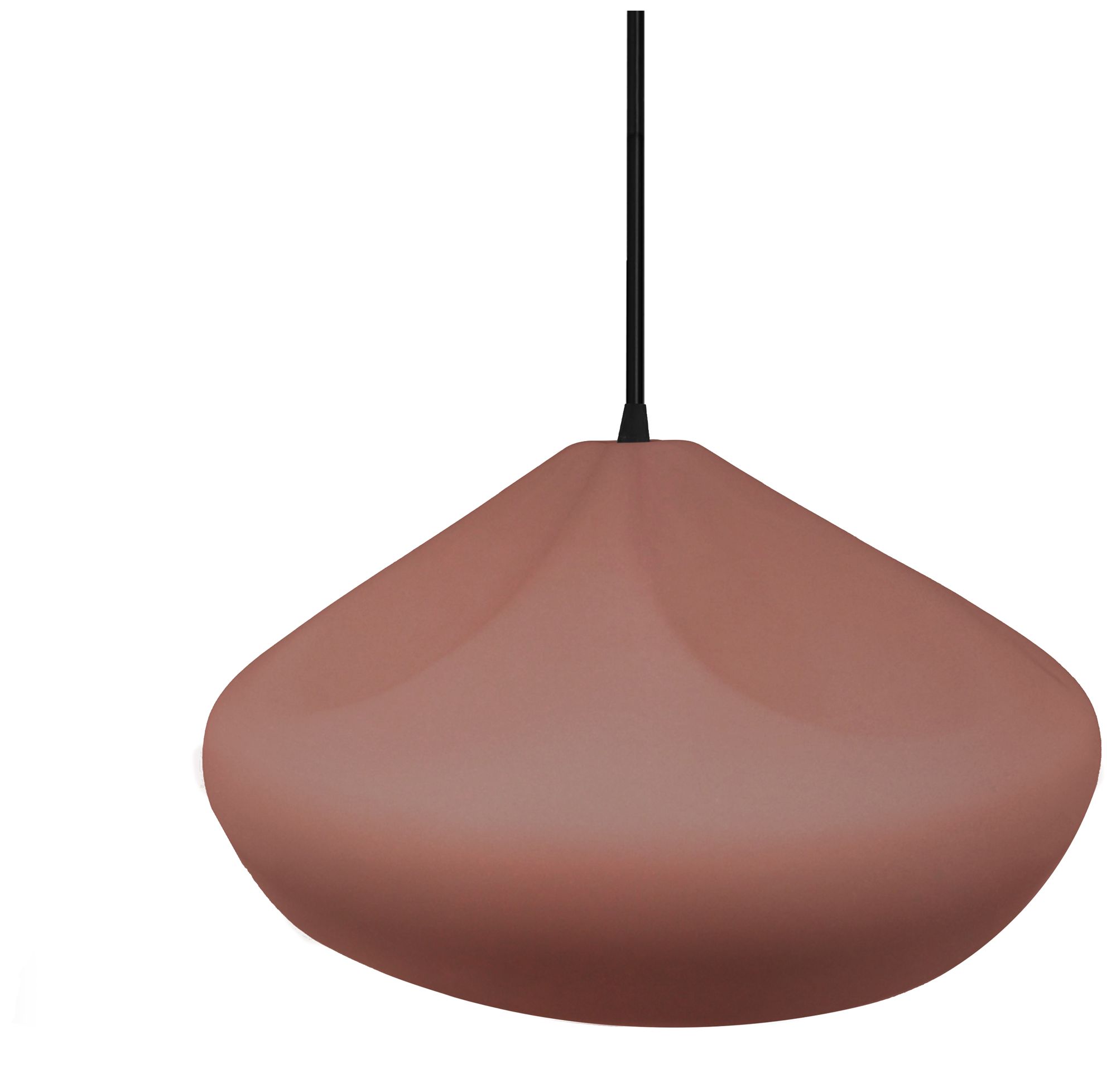 Image 3 Radiance Crease 15.25" Wide Canyon Clay LED Pendant With Black Cord more views