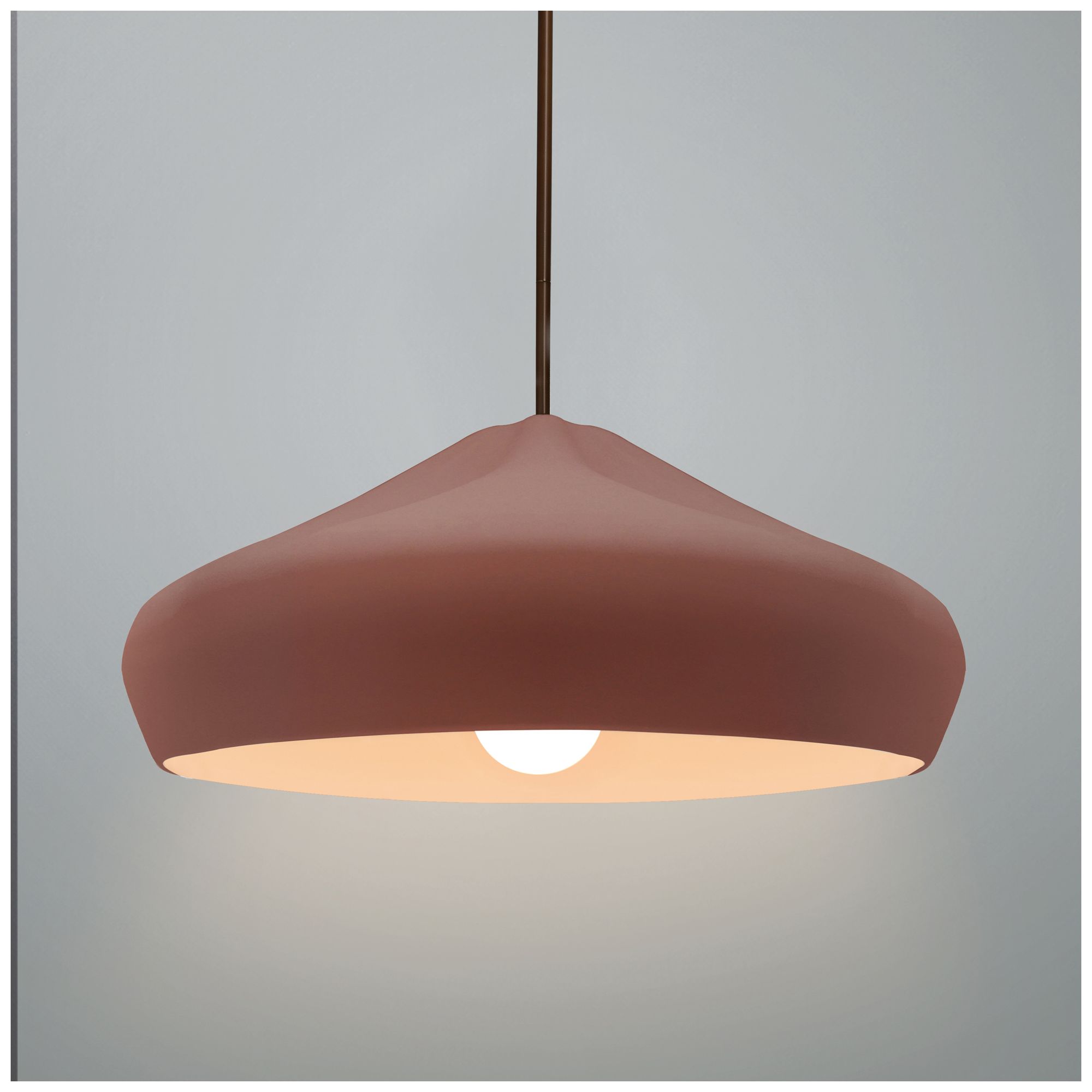 Image 3 Radiance Crease 15.25" Wide Canyon Clay LED Pendant With Rigid Stem more views