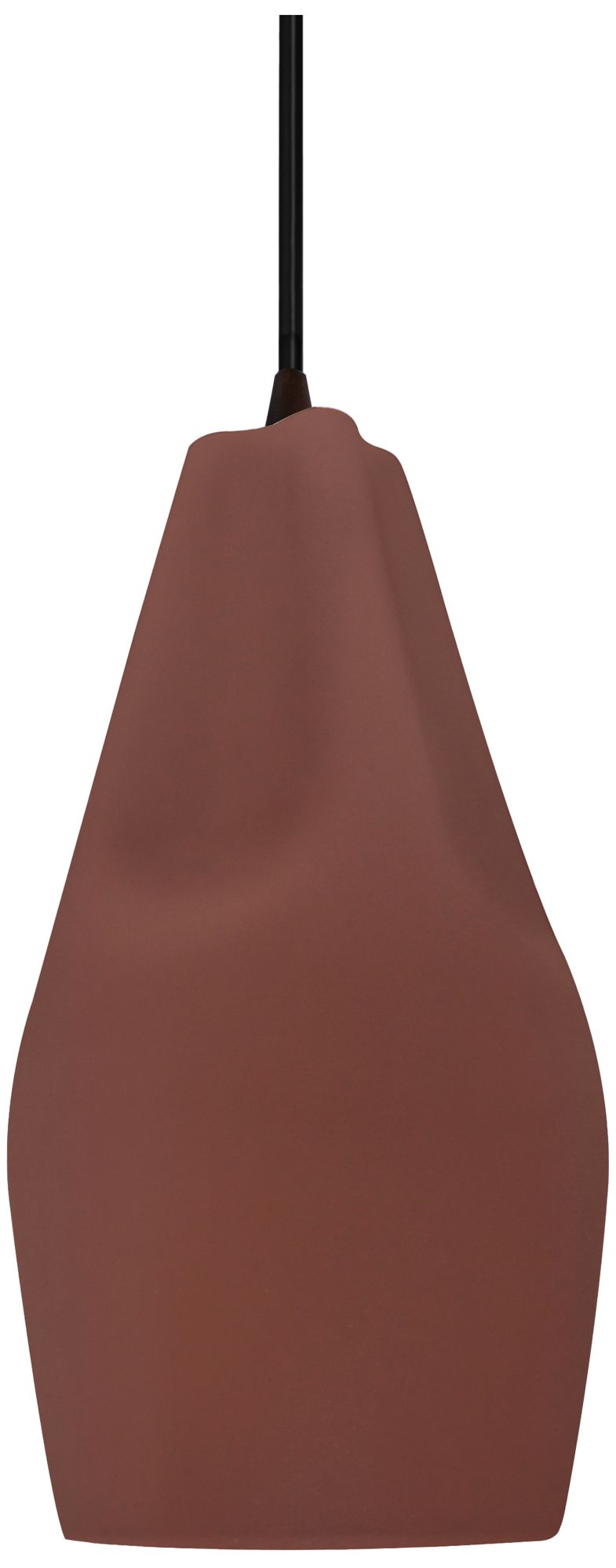 Image 2 Radiance Crease 5.75" Wide Canyon Clay LED Pendant With Black Cord more views