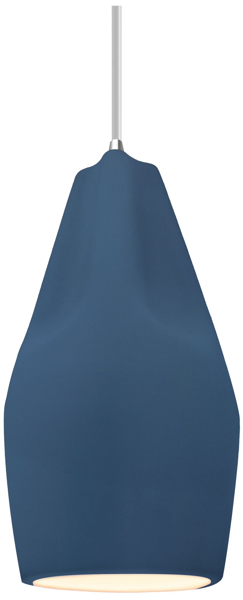 Radiance Crease 5.75" Wide Midnight Sky LED Pendant With White Cord