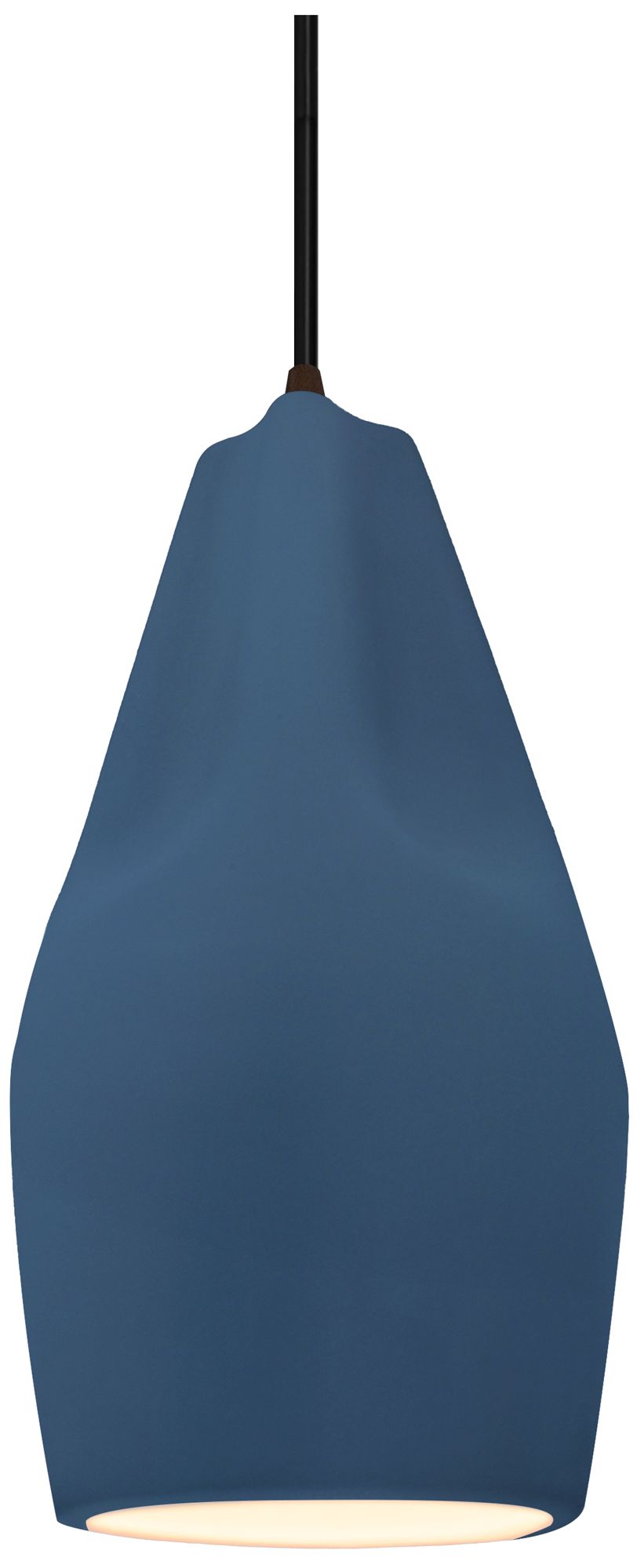 Radiance Crease 5.75" Wide Midnight Sky Pendant With Bronze Black Cord