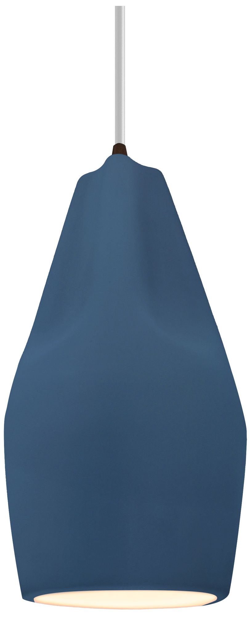 Radiance Crease 5.75" Wide Midnight Sky Pendant With Bronze White Cord