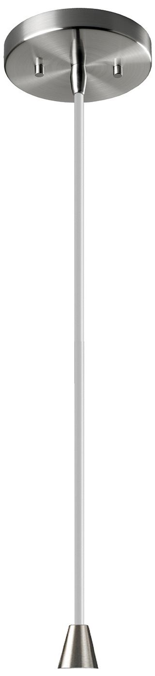 Image 2 Radiance Crease 5.75" Wide Pewter Green LED Pendant With Nickel White Cord more views