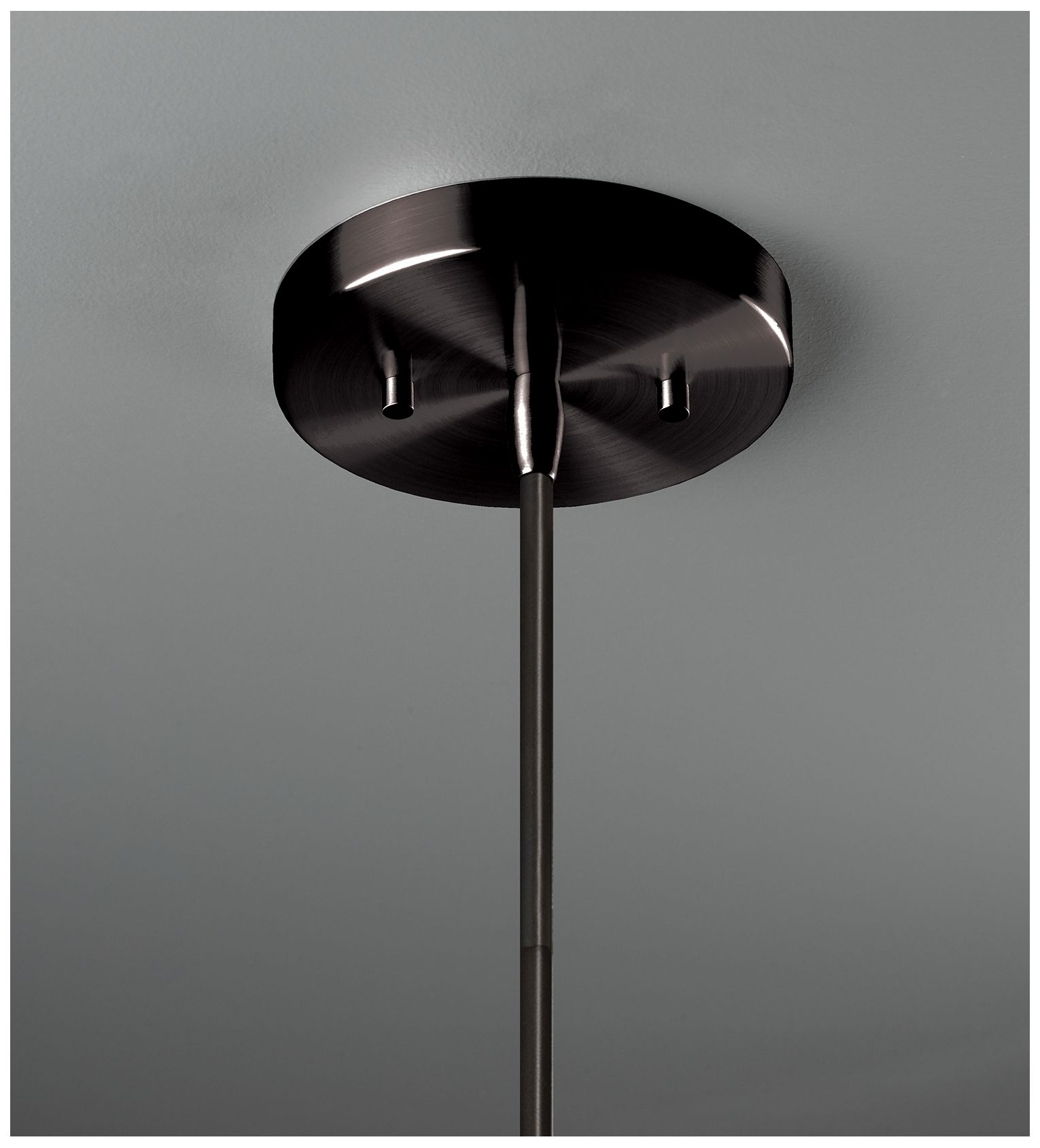 Image 4 Radiance Crease 9" Wide Carbon Matte Black Gold Pendant With Black Cord more views