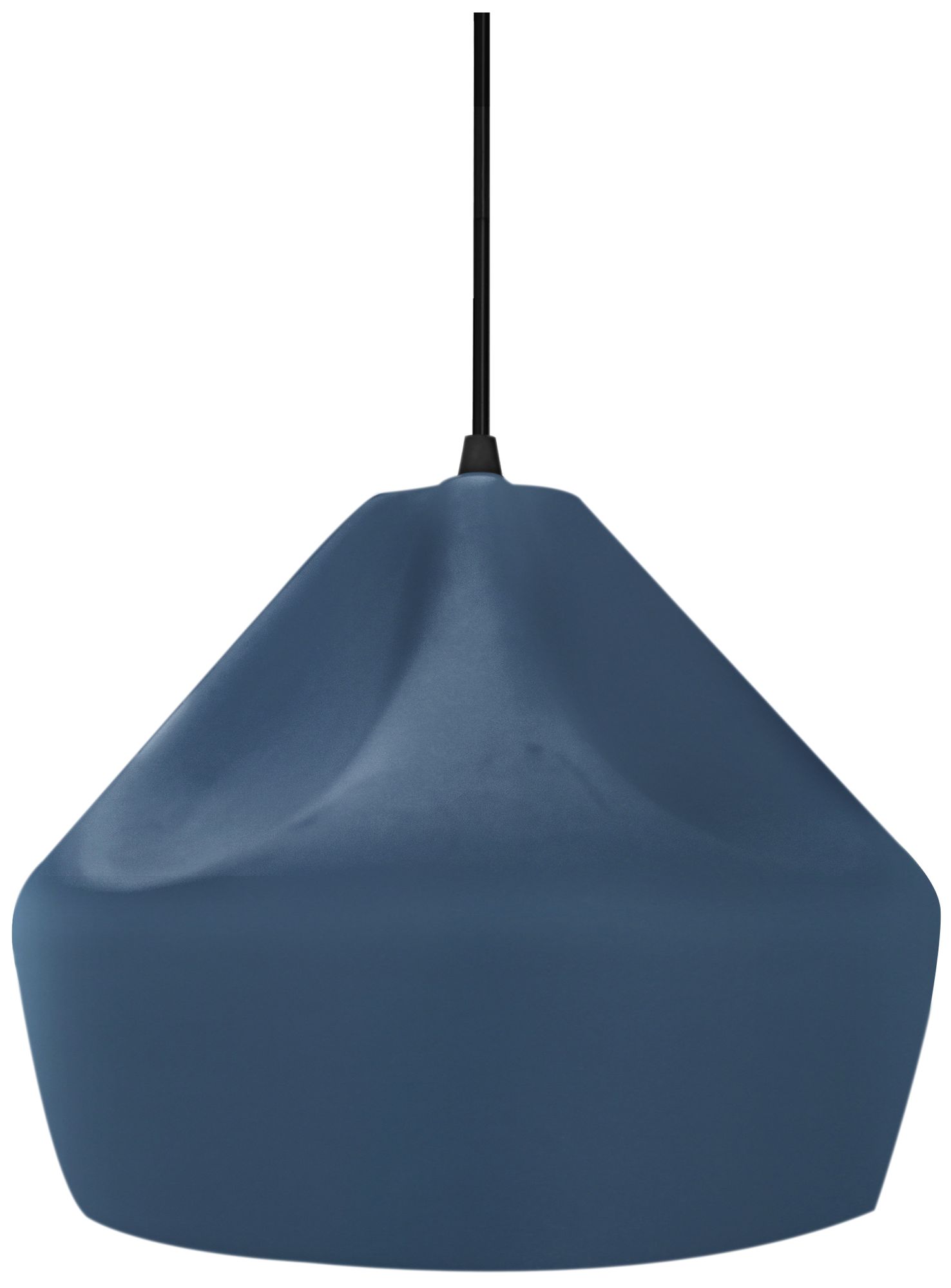 Radiance Crease 9" Wide Midnight Sky Pendant With Black Cord