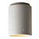 Radiance Cylinder 6.5" Bisque LED Flush Mount With Perfs