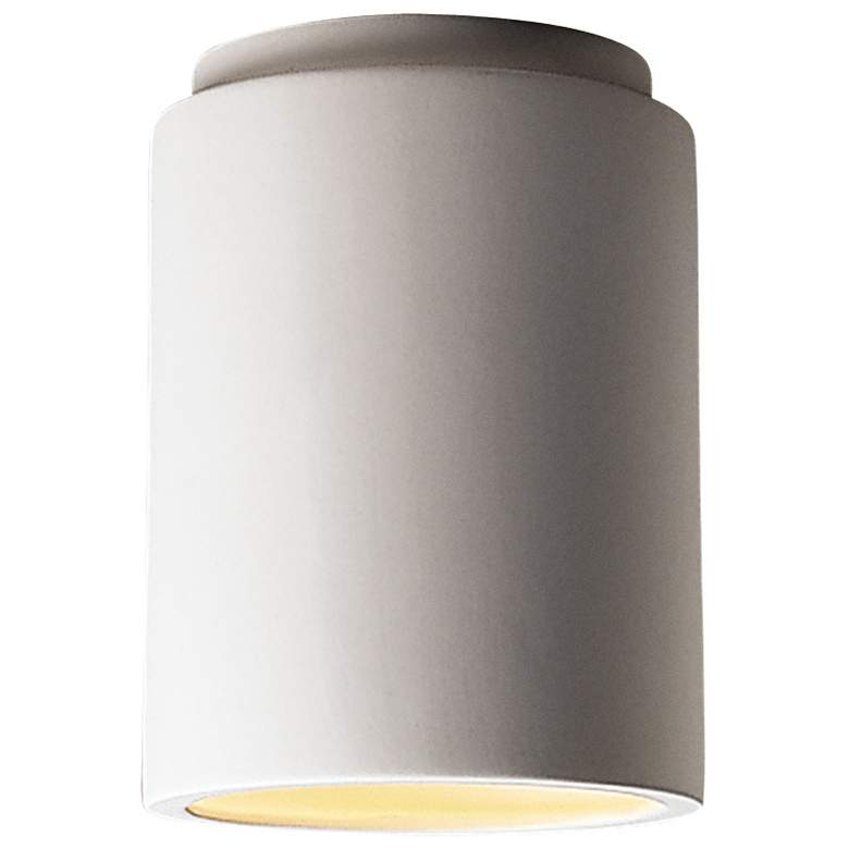 Image 1 Radiance Cylinder 6 1/2" Wide Bisque LED Ceiling Light