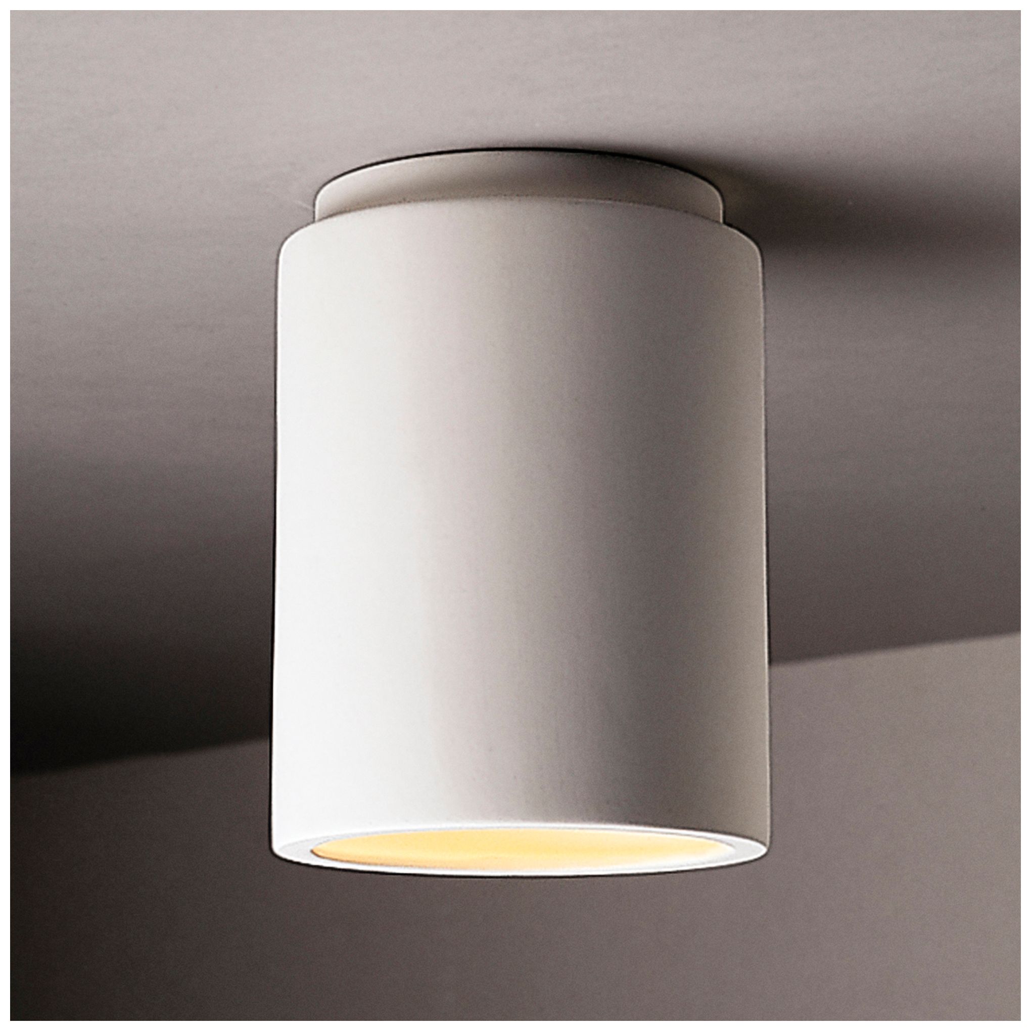 Image 2 Radiance Cylinder 6 1/2" Wide Bisque LED Ceiling Light more views