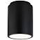 Radiance - Cylinder Flush Mount - Carbon Matte Black - Dedicated LED