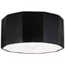 2_Radiance Deca 12 1/4" Wide Carbon Matte Black Ceiling Light