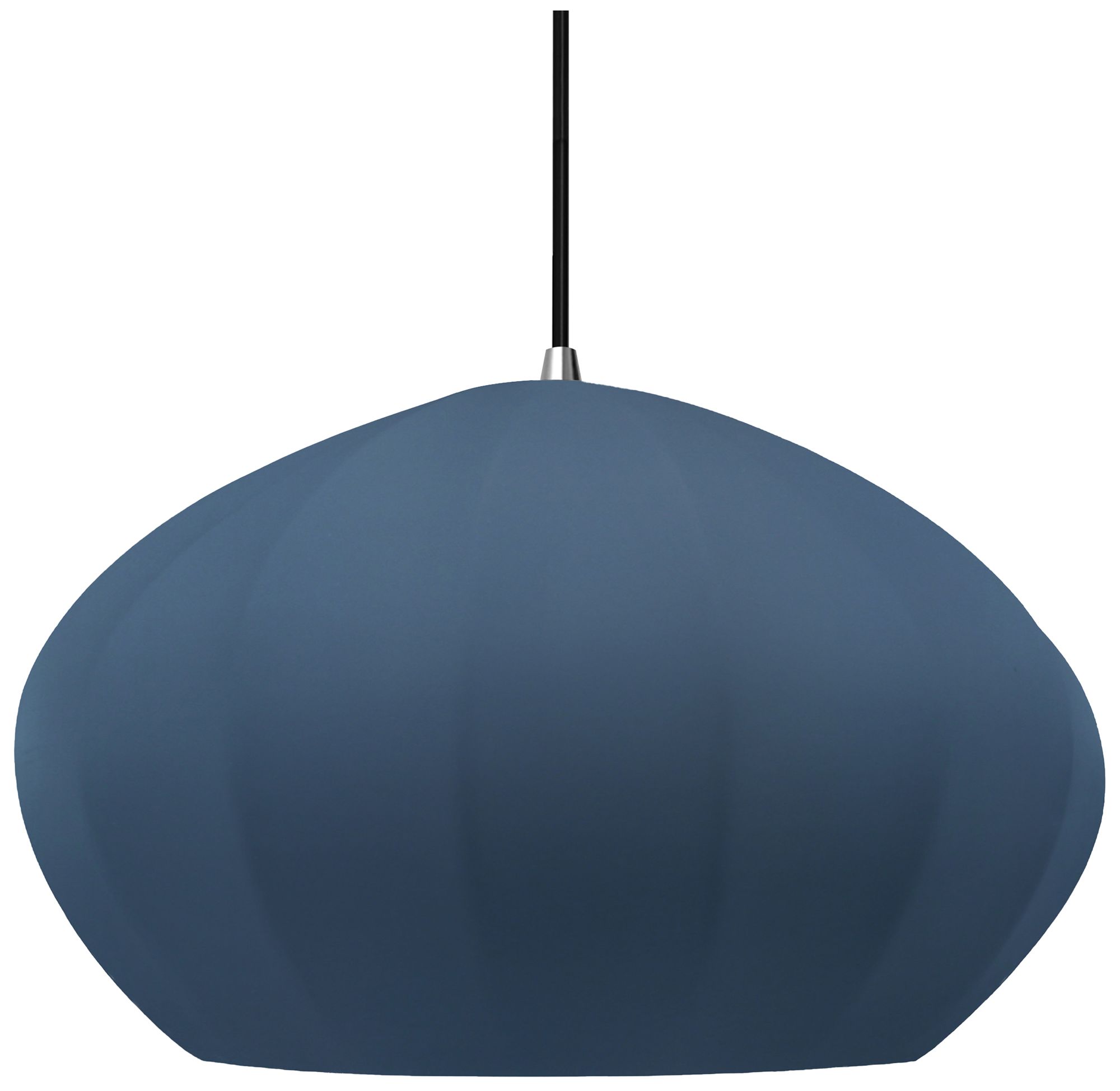 Image 2 Radiance Fluted 13" Wide Midnight Sky Pendant With Chrome Black Cord more views