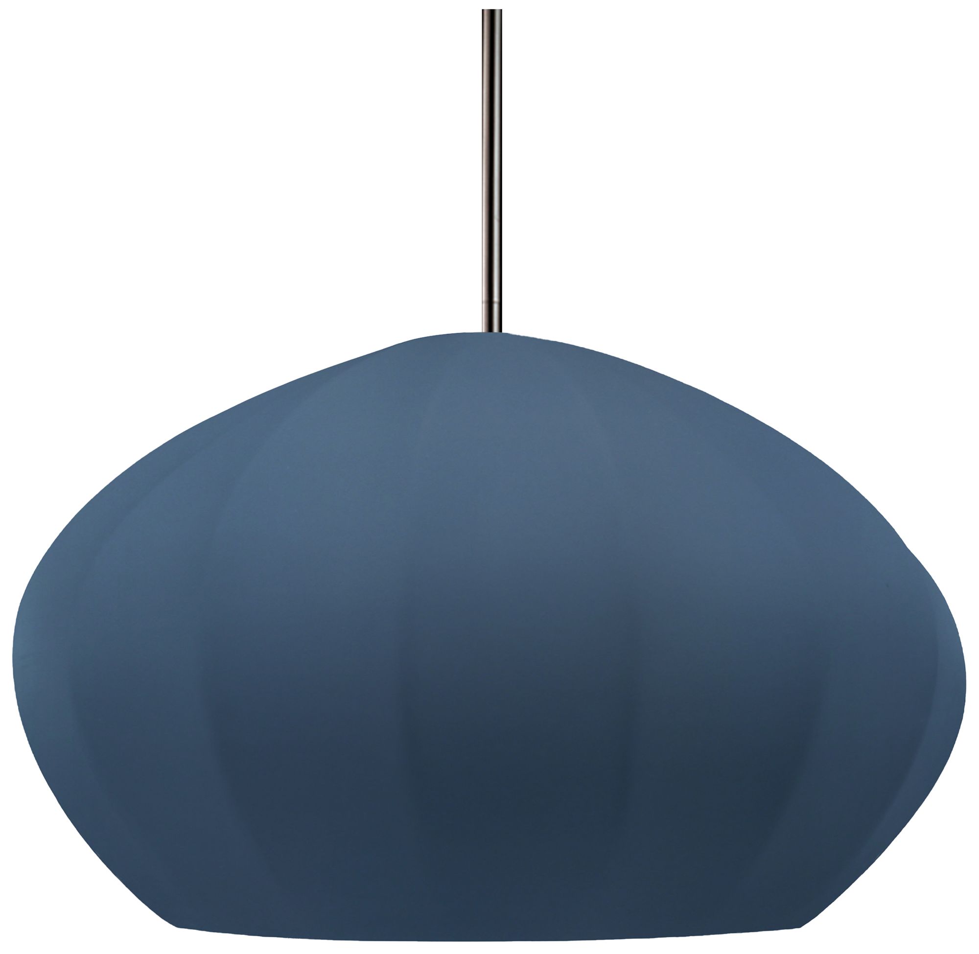 Image 2 Radiance Fluted 13" Wide Midnight Sky Pendant With Nickel Rigid Stem more views