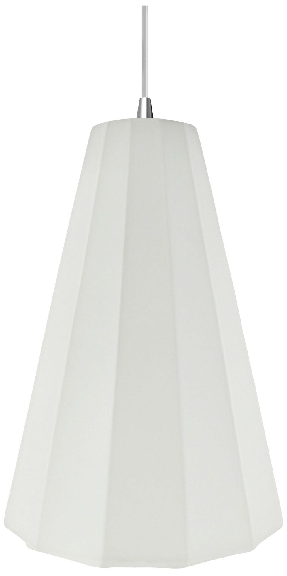 Image 2 Radiance Fluted 9" Wide Bisque LED Pendant With White Cord - Made to O more views