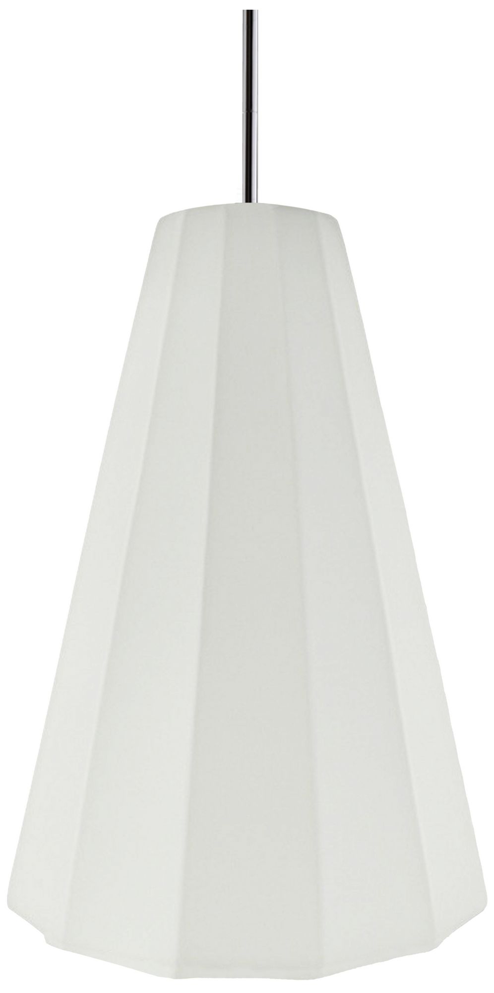 Image 2 Radiance Fluted 9" Wide Bisque Pendant With Rigid Stem more views