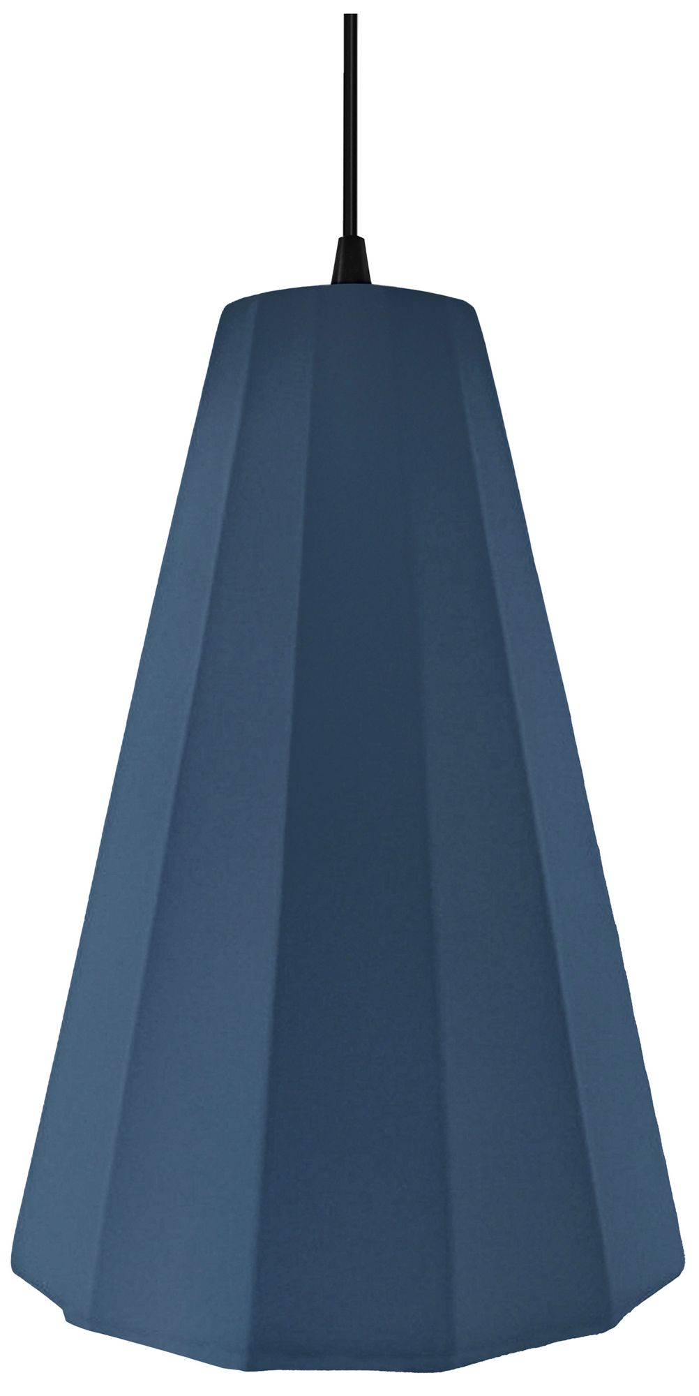 Image 3 Radiance Fluted 9" Wide Midnight Sky LED Pendant With Black Cord more views