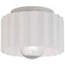 2_Radiance Gear 8" Wide Bisque Ceramic Ceiling Light