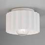 1_Radiance Gear 8" Wide Bisque Ceramic Ceiling Light
