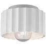 Radiance Gear 8" Wide Gloss White Ceramic Ceiling Light