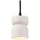 Radiance Hourglass 3 1/2" Wide Bisque Mini Pendant