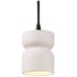 Radiance Hourglass 3 1/2" Wide Bisque Mini Pendant
