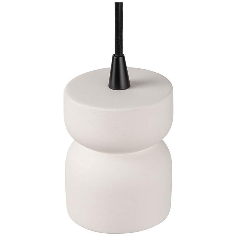 Image 6 Radiance Hourglass 3 1/2" Wide Bisque Mini Pendant more views