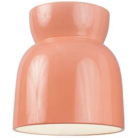 Image3 of Radiance Hourglass 7 1/2" Wide Gloss Blush Ceiling Light