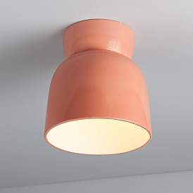 Image2 of Radiance Hourglass 7 1/2" Wide Gloss Blush Ceiling Light