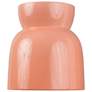5_Radiance Hourglass 7 1/2" Wide Gloss Blush Ceiling Light more views