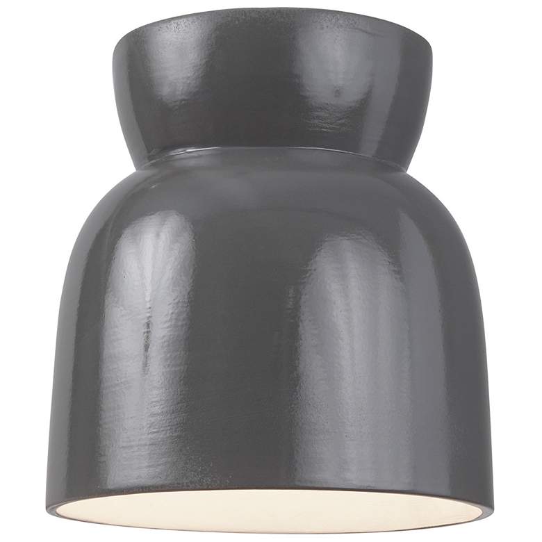 Image 2 Radiance Hourglass 7 1/2" Wide Gloss Gray Ceiling Light