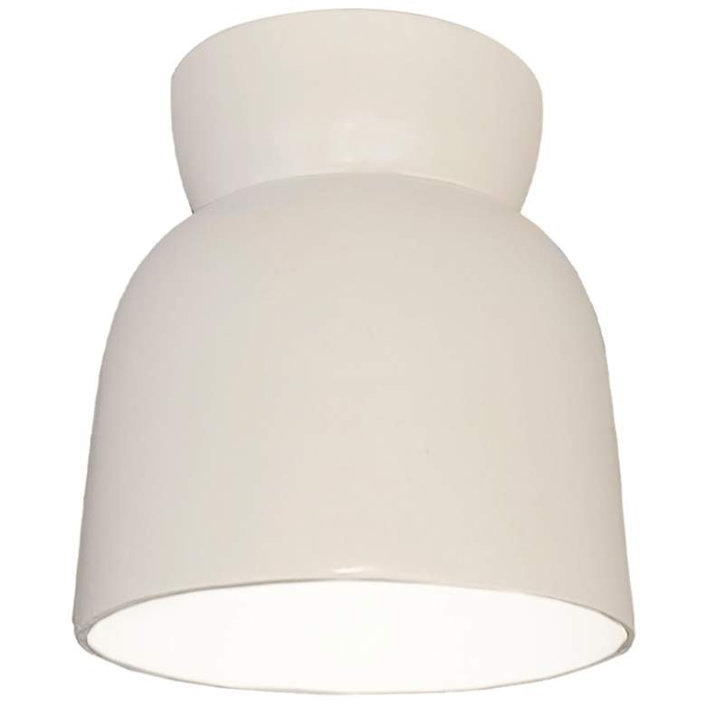 Image 1 Radiance Hourglass 7 1/2" Wide Matte White Ceiling Light