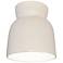 Radiance Hourglass 7 1/2" Wide Matte White Ceiling Light